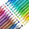 Ohuhu Acrylic Glitter Markers, 24 Metallic Glitter Colors, Fine Tip Paint Pens & Shimmer Accents, Water-Based & Quick Dry, for DIY Crafts, Cards, Journals, Wood & Rock Painting, Extra Fine Tip 0.7mm/ Medium Tip 3mm